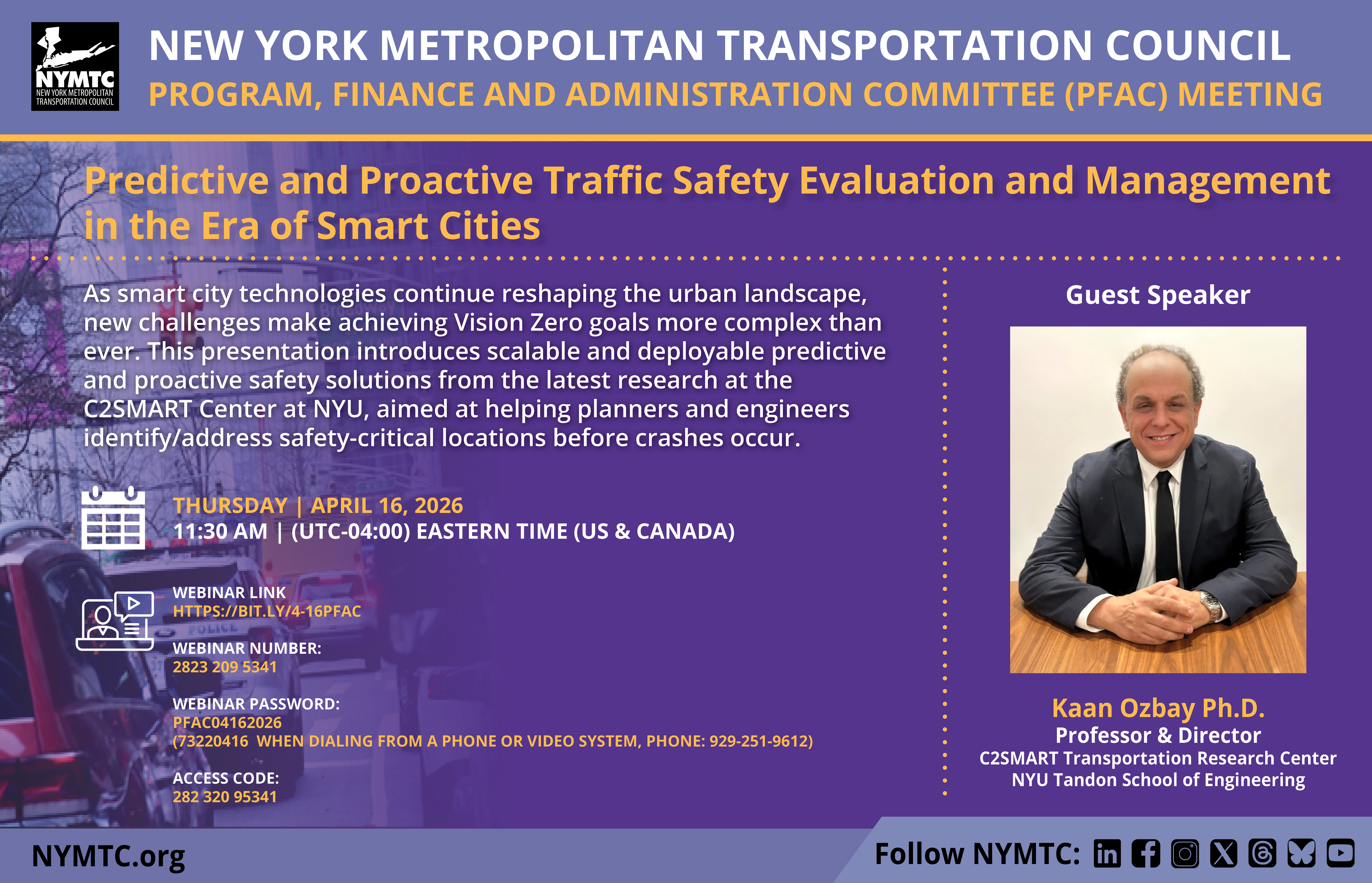 NYMTC PFAC Eblast Notice